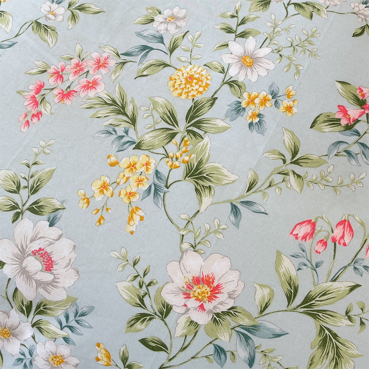 91家纺网 家纺一手货源 找家纺 宝齐莱家纺 2026新款全棉纯棉13372印花四件套 午后花园