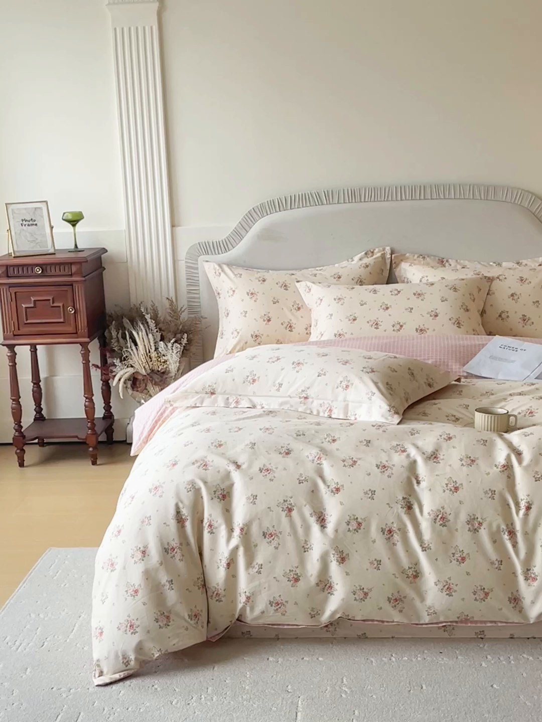 91家纺网 家纺一手货源 找家纺 宝齐莱家纺 2026新款全棉纯棉13372印花四件套 洛可可