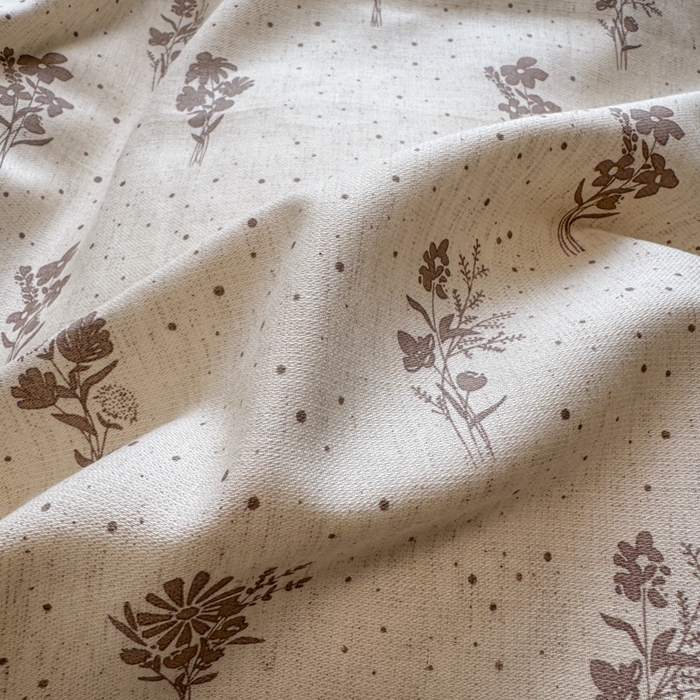 91家纺网 家纺一手货源 找家纺 如意朵 2026新款全棉棉麻印花四件套 素影