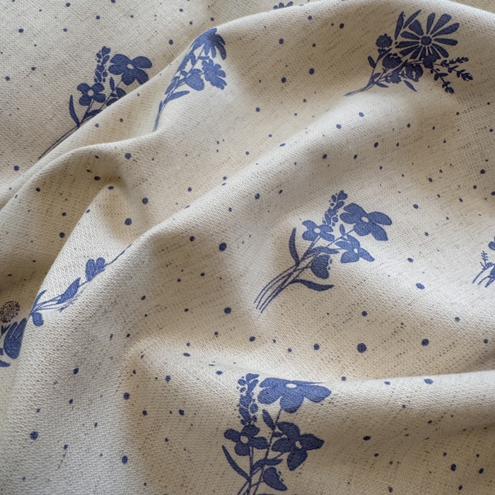 91家纺网 家纺一手货源 找家纺 如意朵 2026新款全棉棉麻印花四件套 星落