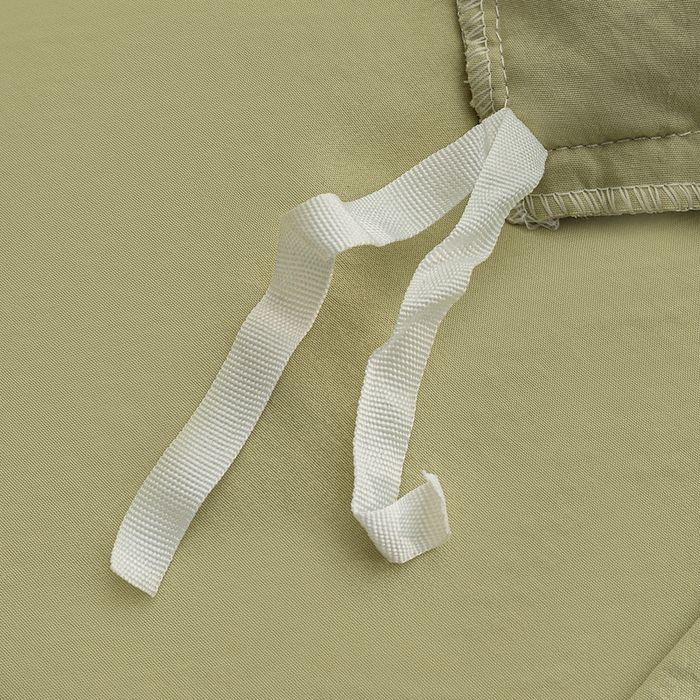 91家纺网 家纺一手货源 找家纺 恩和家纺 2026新款格子泡泡纱荷叶边四件套床单款床裙款套件 窗格花绿色