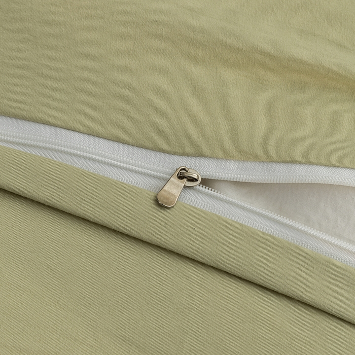 91家纺网 家纺一手货源 找家纺 恩和家纺 2026新款格子泡泡纱荷叶边四件套床单款床裙款套件 窗格花绿色