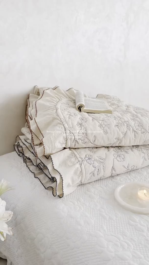 91家纺网 家纺一手货源 找家纺 琳可家居 2026新款东方美学棉麻床盖三件套四件套可搭配被套 组合图仅展示不可下单