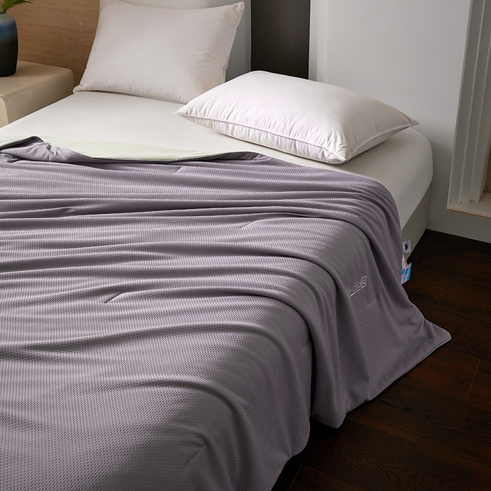 91家纺网 家纺一手货源 找家纺 鸣升家纺 2026新款氨纶提花凉感丝夏被西瓜被空调被冰淇淋夏凉被空调被 冰感-紫