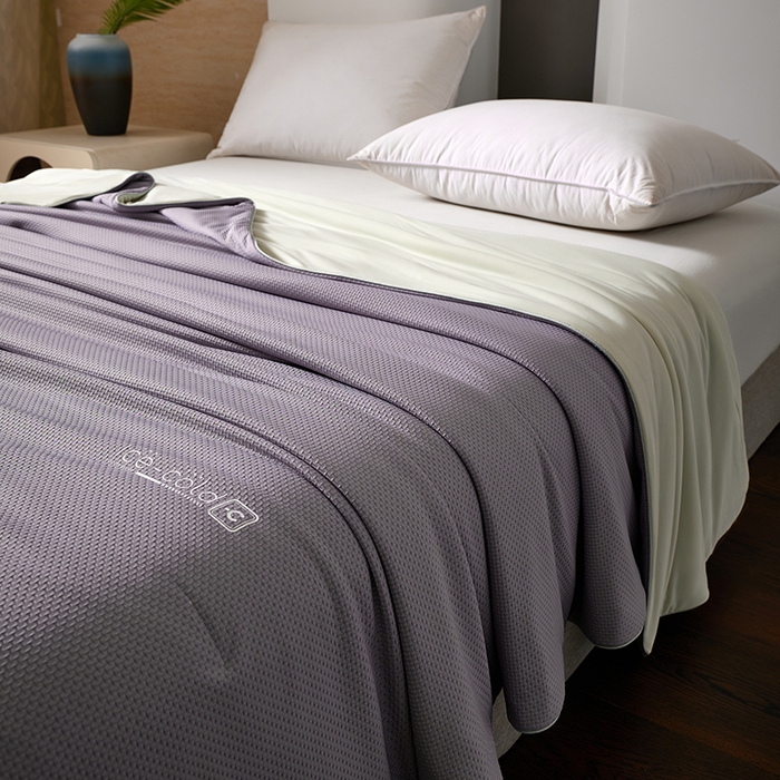 91家纺网 家纺一手货源 找家纺 鸣升家纺 2026新款氨纶提花凉感丝夏被西瓜被空调被冰淇淋夏凉被空调被 冰感-紫