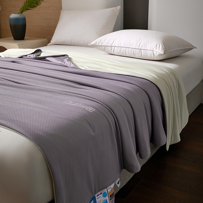 91家纺网 家纺一手货源 找家纺 鸣升家纺 2026新款氨纶提花凉感丝夏被西瓜被空调被冰淇淋夏凉被空调被 冰感-紫