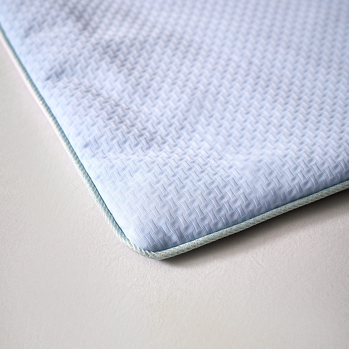 91家纺网 家纺一手货源 找家纺 鸣升家纺 2026新款氨纶提花凉感丝夏被西瓜被空调被冰淇淋夏凉被空调被 冰感-浅蓝