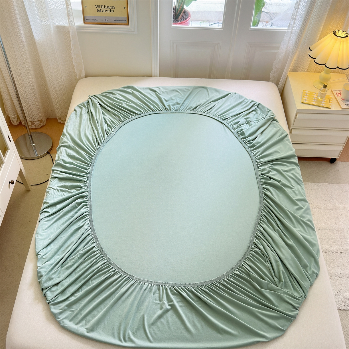 91家纺网 家纺一手货源 找家纺 （总）舒居家纺 2026新款全棉针织棉床笠