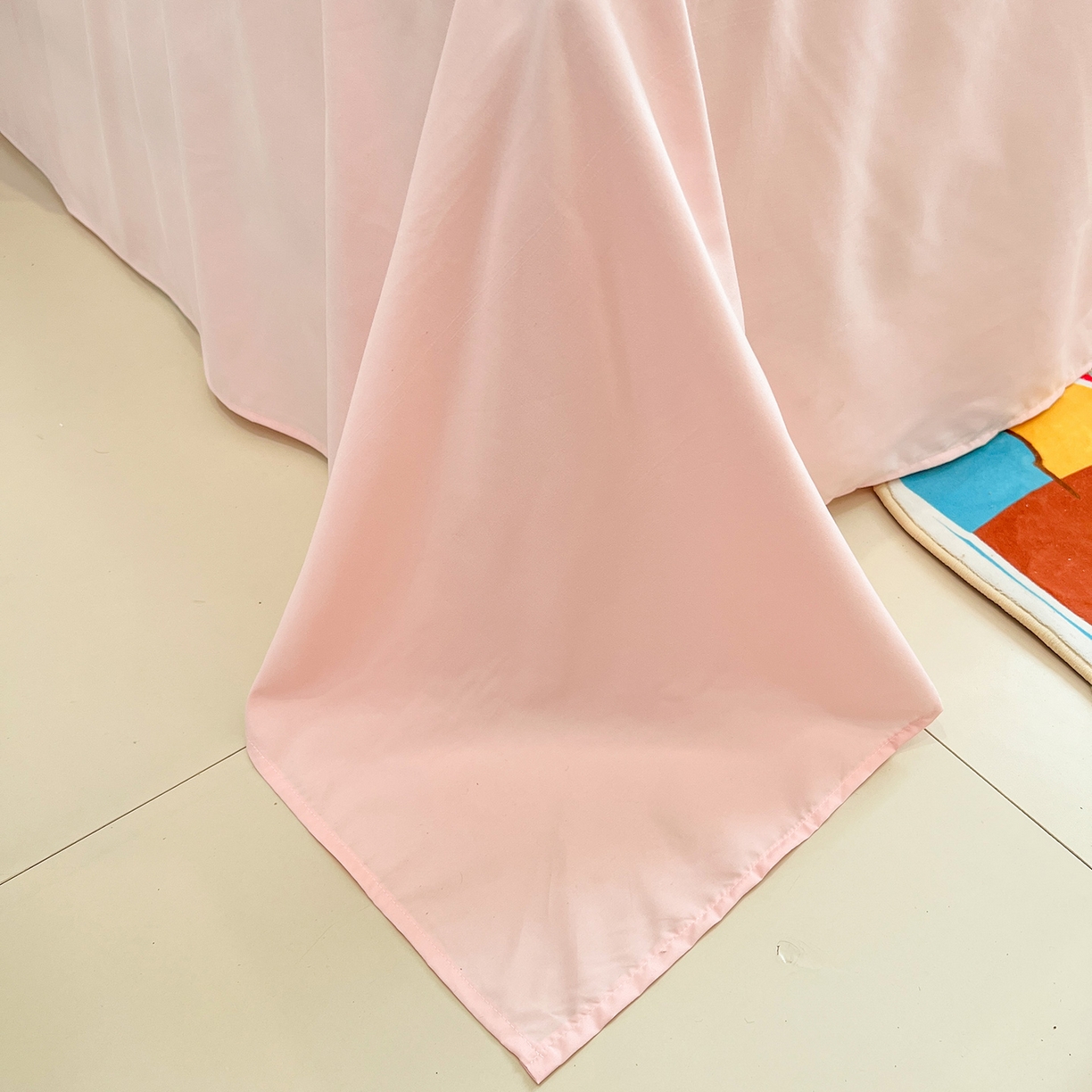 91家纺网 家纺一手货源 找家纺 桃心家居 2026新款A类亲肤舒适软糯云柔水洗棉少女卡通格子混搭毛巾绣水洗棉系列四件套 云柔水洗棉-毛巾绣草莓象