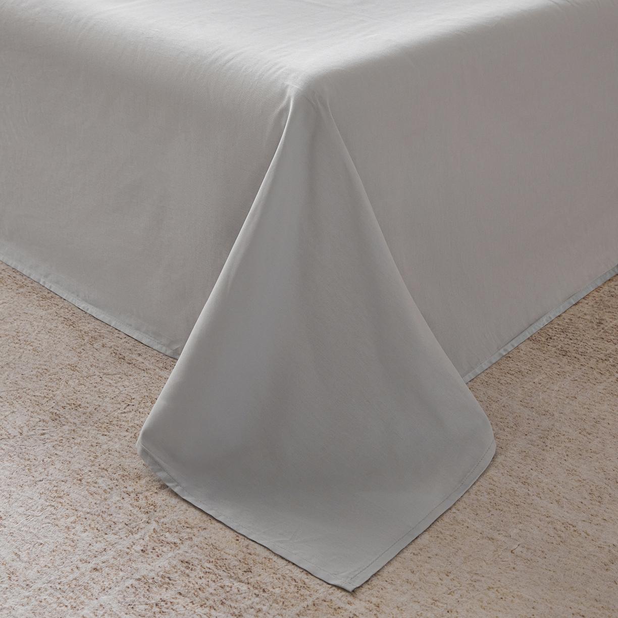 91家纺网 家纺一手货源 找家纺 寐眠 2026新款全棉纯棉纯色双拼四件套 紫梦柔纱