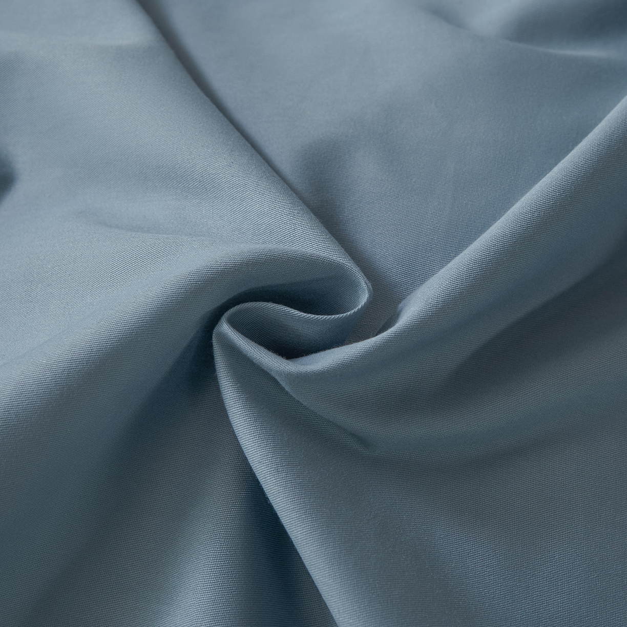 91家纺网 家纺一手货源 找家纺 寐眠 2026新款全棉纯棉纯色双拼四件套 蓝影静眠