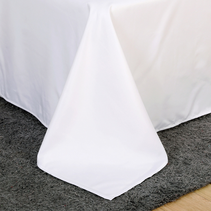 91家纺网 家纺一手货源 找家纺 好杰 2026新款加厚加密酒店布草织带四件套 好运连连