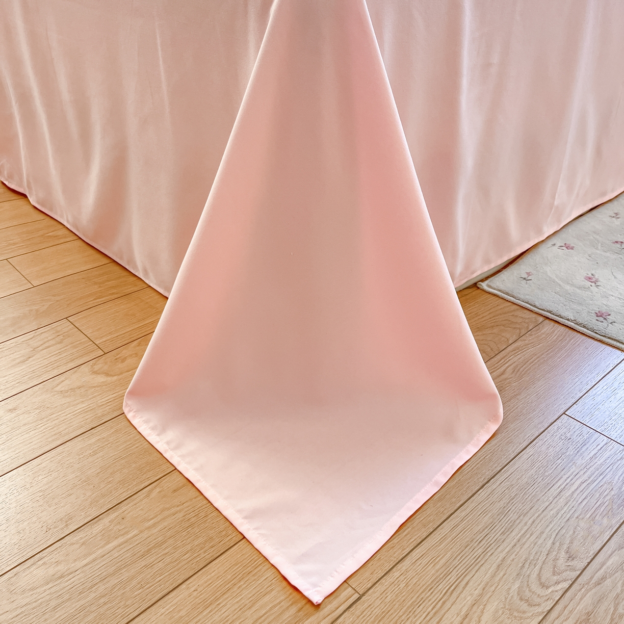 91家纺网 家纺一手货源 找家纺 桃心家居 2026新款A类三丽鸥正版授权云柔水洗棉兔毛贴布绣刺绣软糯系列四件套 云柔水洗棉-贴布绣美乐蒂