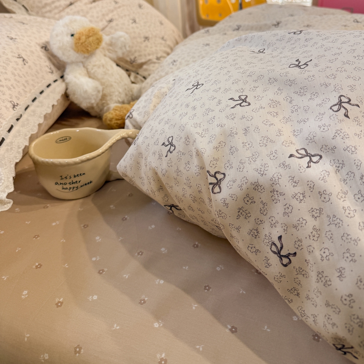 91家纺网 家纺一手货源 找家纺 壹和 2026新款全棉法式小清新复古碎花四件套 黛西