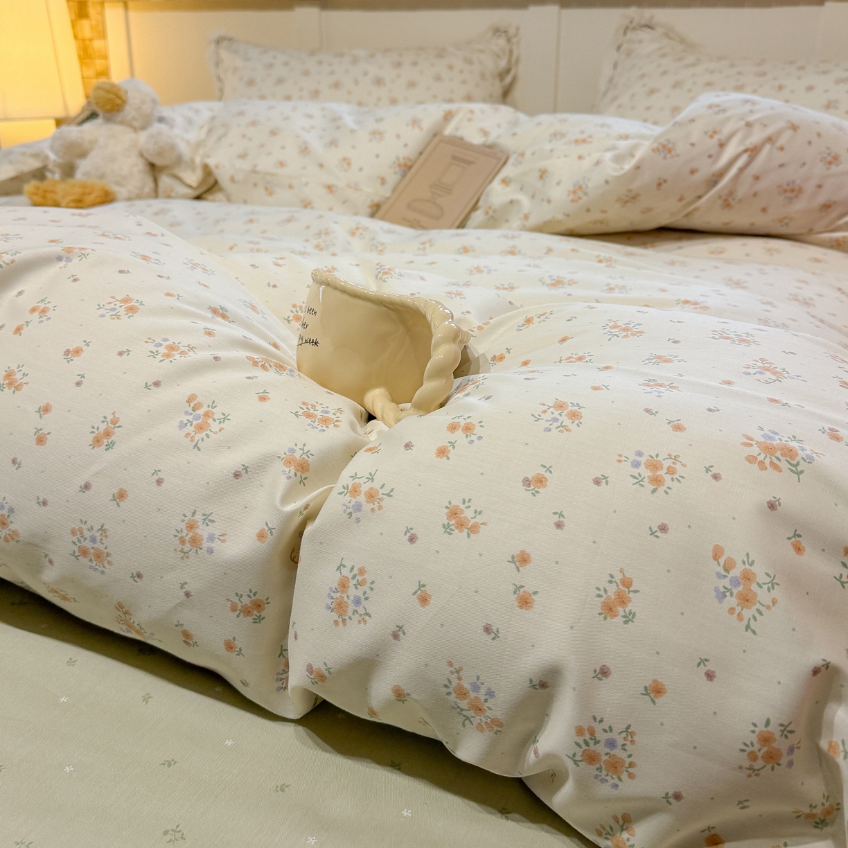 91家纺网 家纺一手货源 找家纺 壹和 2026新款全棉法式小清新复古碎花四件套 芙兰