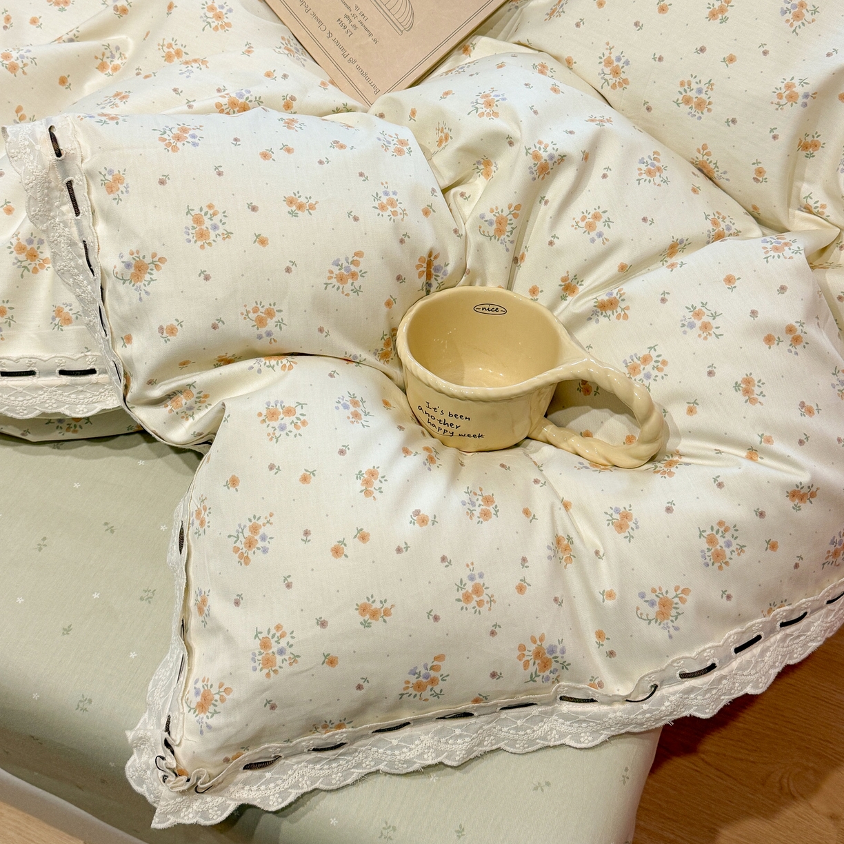 91家纺网 家纺一手货源 找家纺 壹和 2026新款全棉法式小清新复古碎花四件套 芙兰