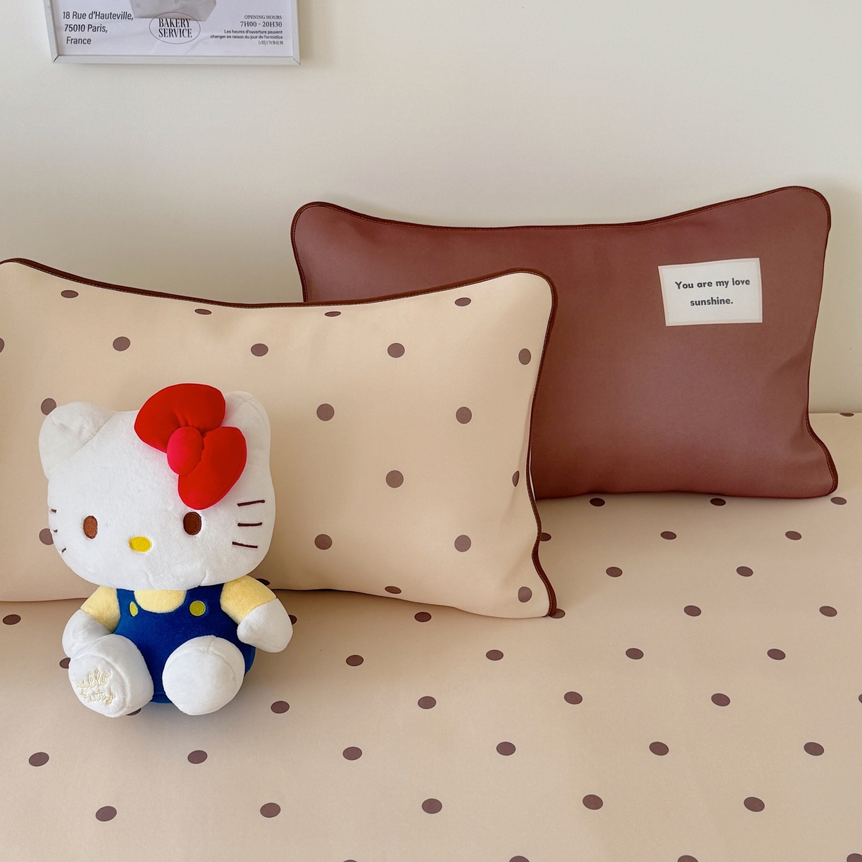 91家纺网 家纺一手货源 找家纺 美乐迪家纺 2026春夏新款水光冰丝凉席席子-波点系列 波点咖