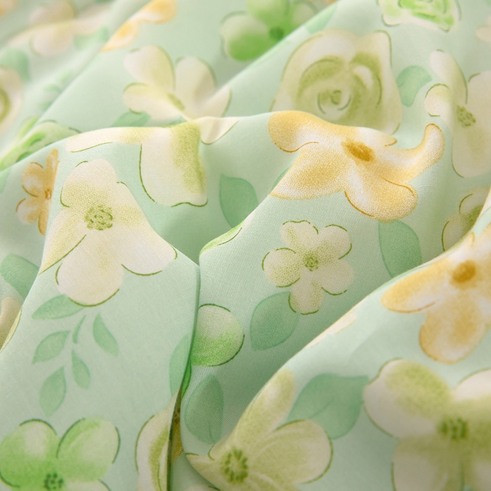 91家纺网 家纺一手货源 找家纺 天瑜家纺 2026新款棉绸夏被苏香绸舒香绸夏凉被人造棉空调被 花语 绿