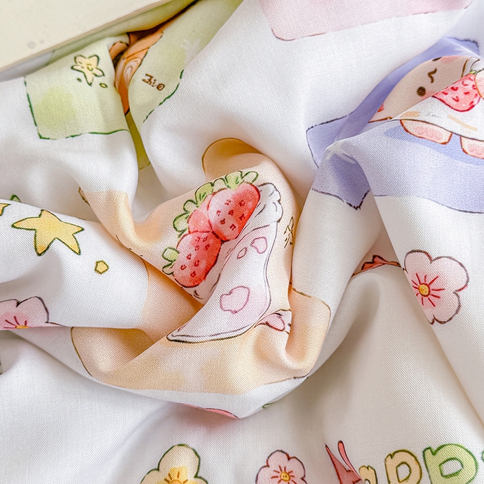 91家纺网 家纺一手货源 找家纺 天瑜家纺 2026新款棉绸夏被苏香绸舒香绸夏凉被人造棉空调被 快乐时光