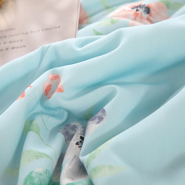 91家纺网 家纺一手货源 找家纺 天瑜家纺 2026新款棉绸夏被苏香绸舒香绸夏凉被人造棉空调被 韵彩 蓝