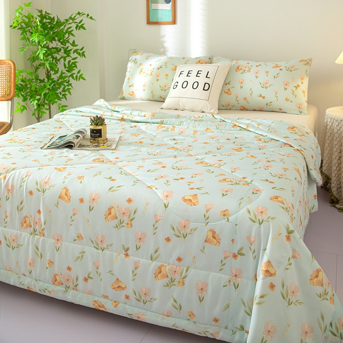 91家纺网 家纺一手货源 找家纺 （总）天瑜家纺 2026新款棉绸夏被苏香绸舒香绸夏凉被人造棉空调被