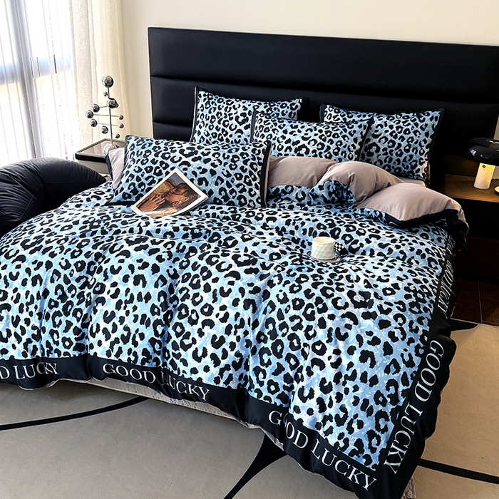 91家纺网 家纺一手货源 找家纺 （总）色鬼布艺高端家居主号 2026新款豹纹水洗真丝款四件套