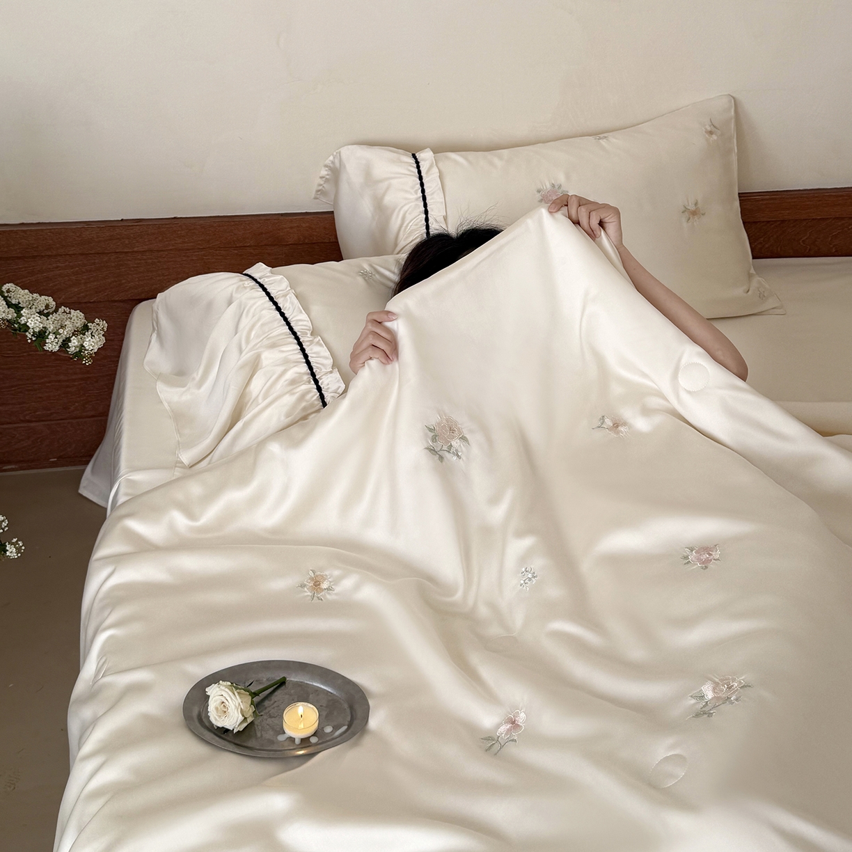 91家纺网 家纺一手货源 找家纺 （总）鹿班家居 2026新款60S兰精天丝刺绣夏被系列-玖野集（标准会员-20元)