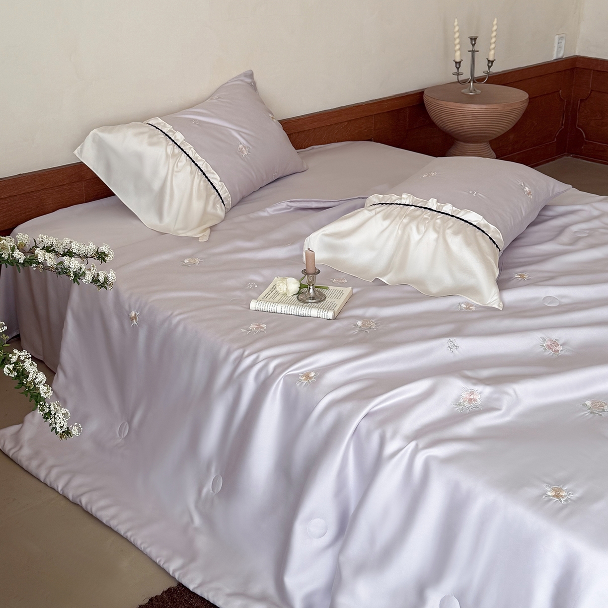 91家纺网 家纺一手货源 找家纺 （总）鹿班家居 2026新款60S兰精天丝刺绣夏被系列-玖野集（标准会员-20元)