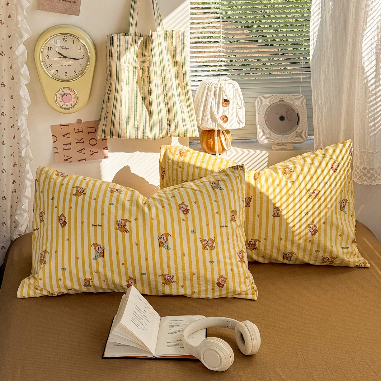 91家纺网 家纺一手货源 找家纺 多品家纺 2026年奶呼呼云感双层纱四件套 橘夏