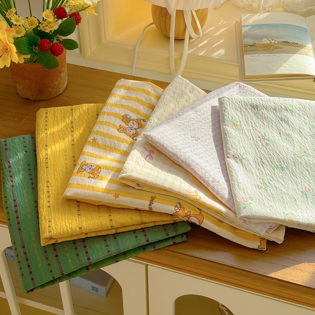 91家纺网 家纺一手货源 找家纺 多品家纺 2026春夏新款超柔奶呼呼双层纱枕套 枕套单件 组合图仅供展示不可下单