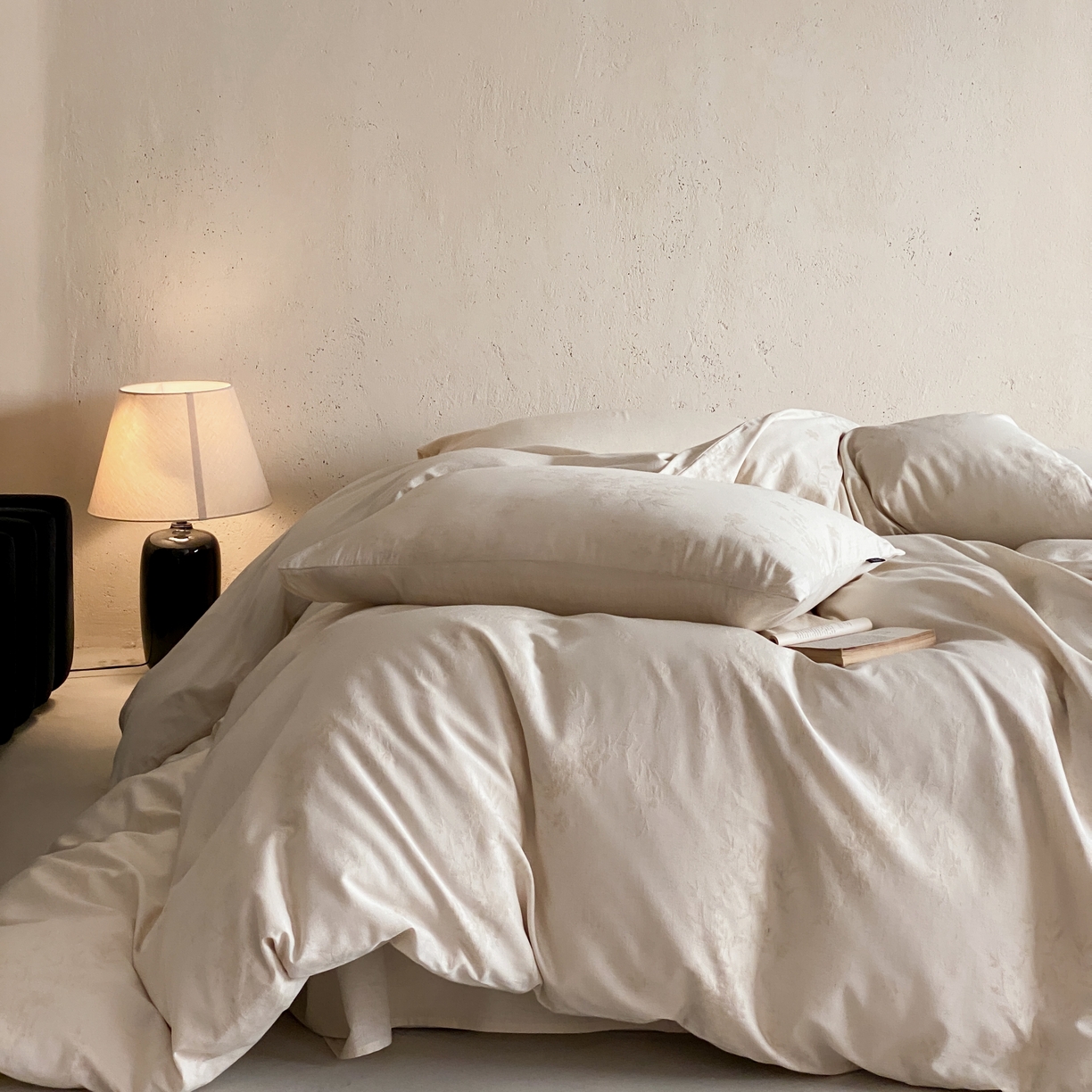 91家纺网 家纺一手货源 找家纺 （总）玉宇阁家居 2026新款色织棉麻大提花四件套-简约款