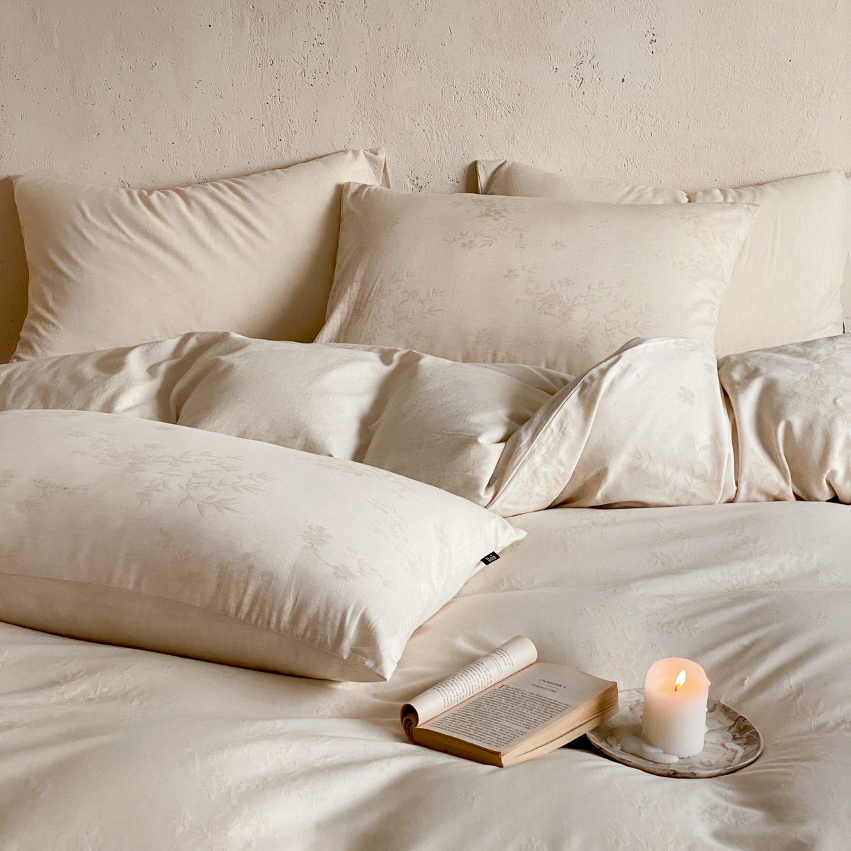 91家纺网 家纺一手货源 找家纺 玉宇阁家居 2026新款色织棉麻大提花四件套-简约款 简约款-匆匆