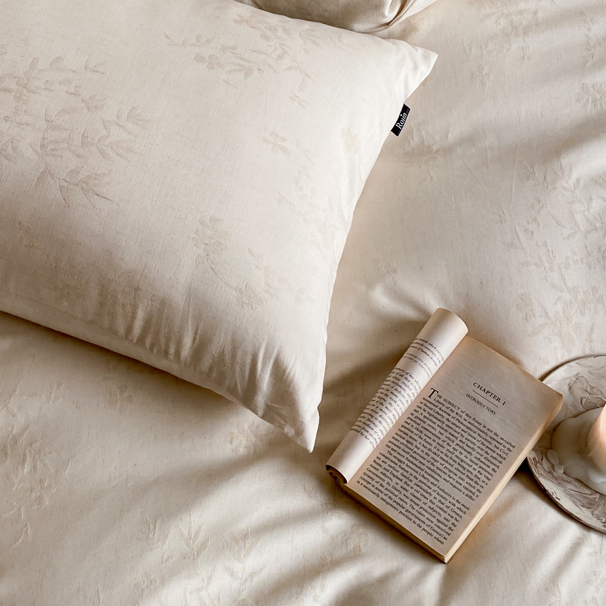 91家纺网 家纺一手货源 找家纺 玉宇阁家居 2026新款色织棉麻大提花四件套-简约款 简约款-匆匆