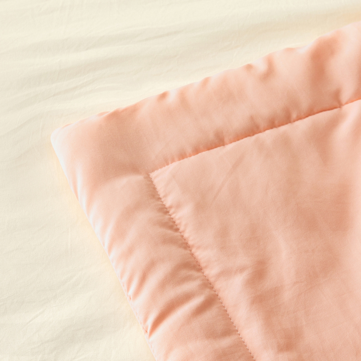 91家纺网 家纺一手货源 找家纺 晓时候 2026春夏新款纯色水洗棉双拼夏被新疆棉花被夏凉被空调被被子被芯-素夏 素夏-白粉