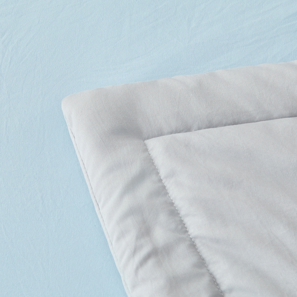 91家纺网 家纺一手货源 找家纺 晓时候 2026春夏新款纯色水洗棉双拼夏被新疆棉花被夏凉被空调被被子被芯-素夏 素夏-蓝灰