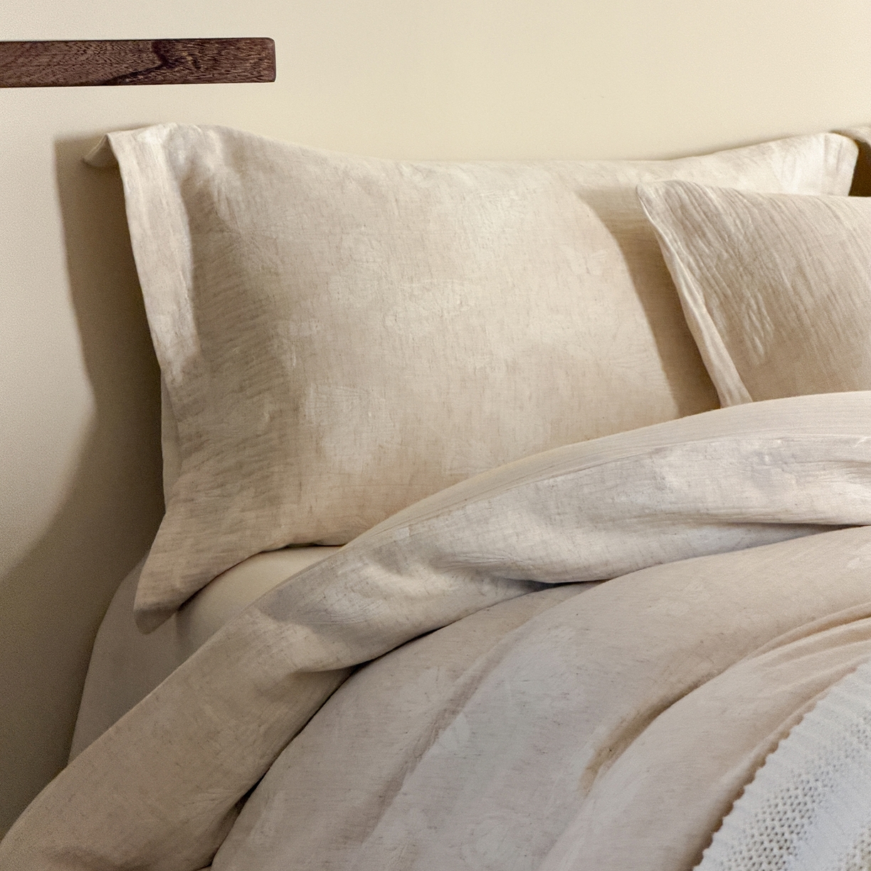 91家纺网 家纺一手货源 找家纺 泰迪爱兰Teddy ISLAND 2026春夏新款无印风A类色织棉麻提花柔软四件套 锦瑟