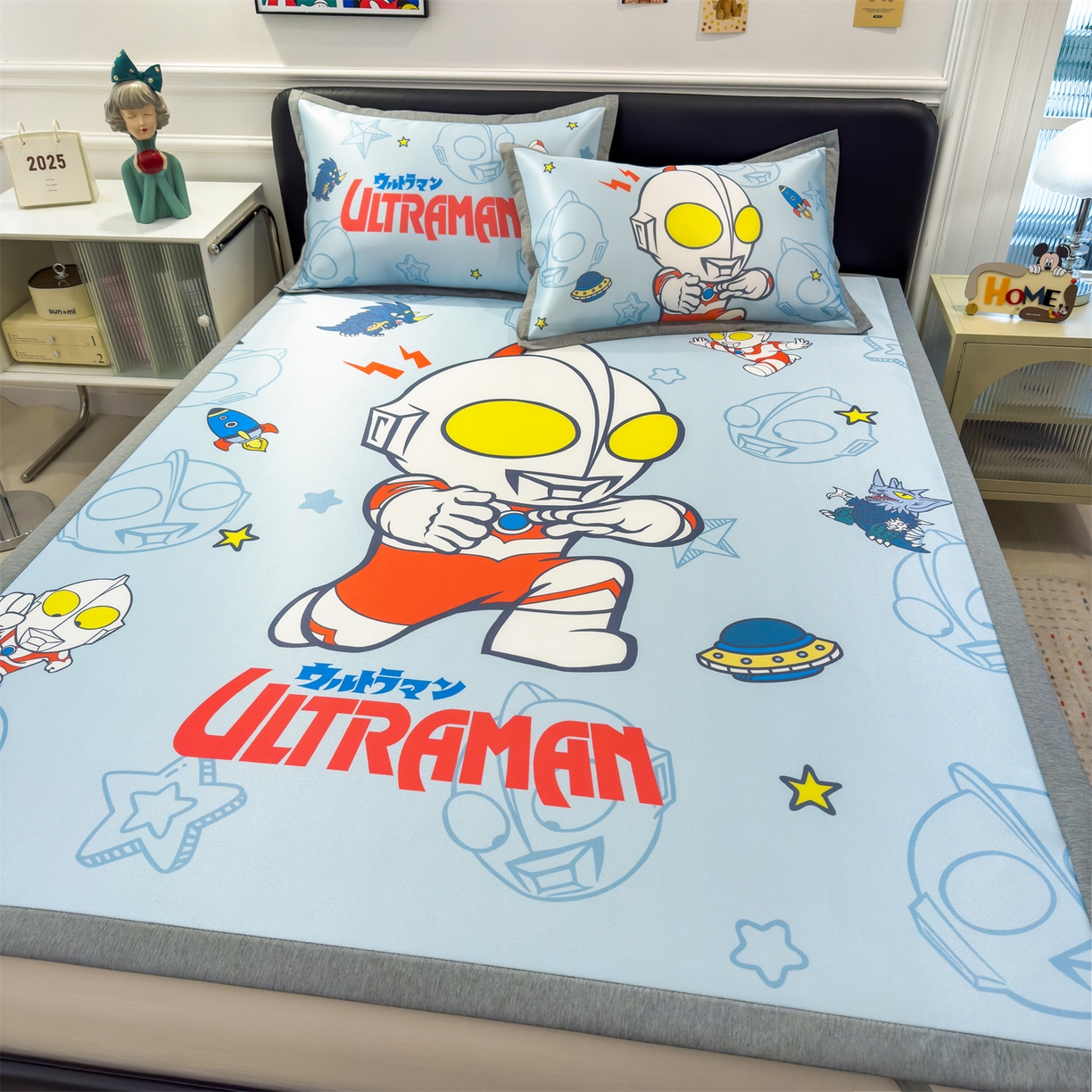 91家纺网 家纺一手货源 找家纺 （总）兄弟坊 2026新款正版授权A类大版卡通烫光冰丝凉席冰丝席