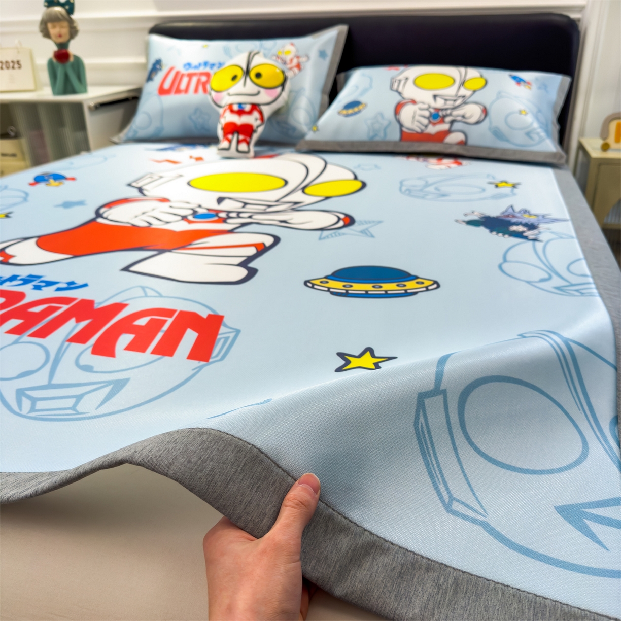 91家纺网 家纺一手货源 找家纺 （总）兄弟坊 2026新款正版授权A类大版卡通烫光冰丝凉席冰丝席