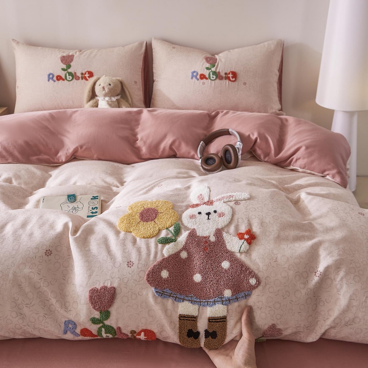 91家纺网 家纺一手货源 找家纺 （总）麦田家纺 2026新款A类全棉双层纱毛巾绣四件套