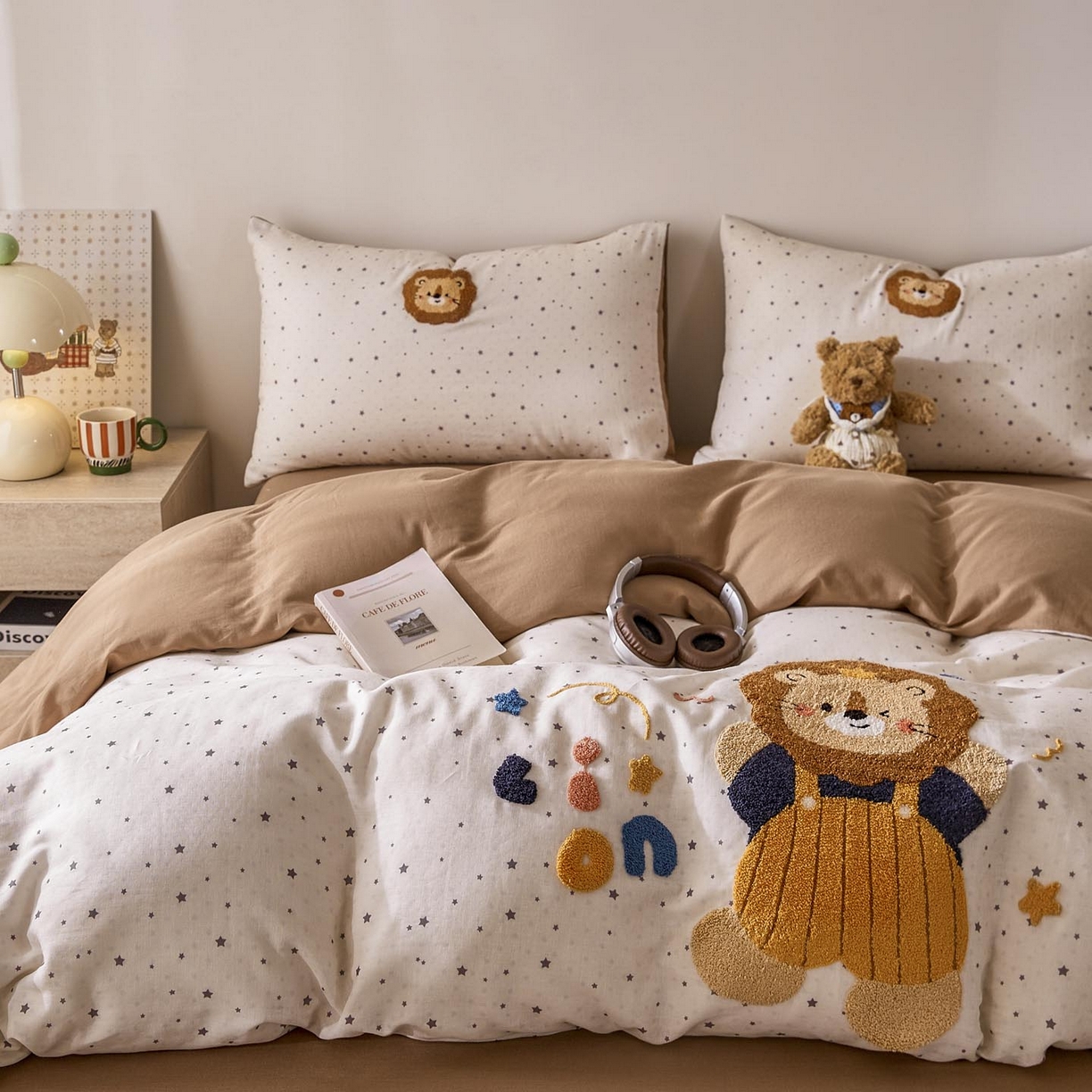 91家纺网 家纺一手货源 找家纺 麦田家纺 2026新款A类全棉双层纱毛巾绣四件套 王者归来