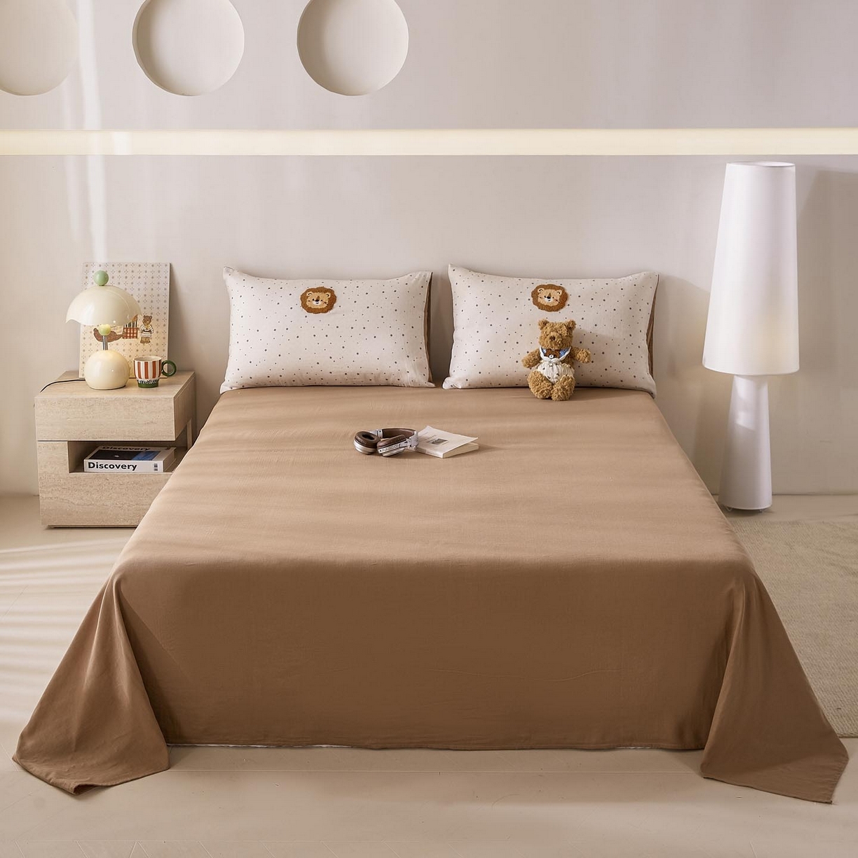 91家纺网 家纺一手货源 找家纺 麦田家纺 2026新款A类全棉双层纱毛巾绣四件套 王者归来