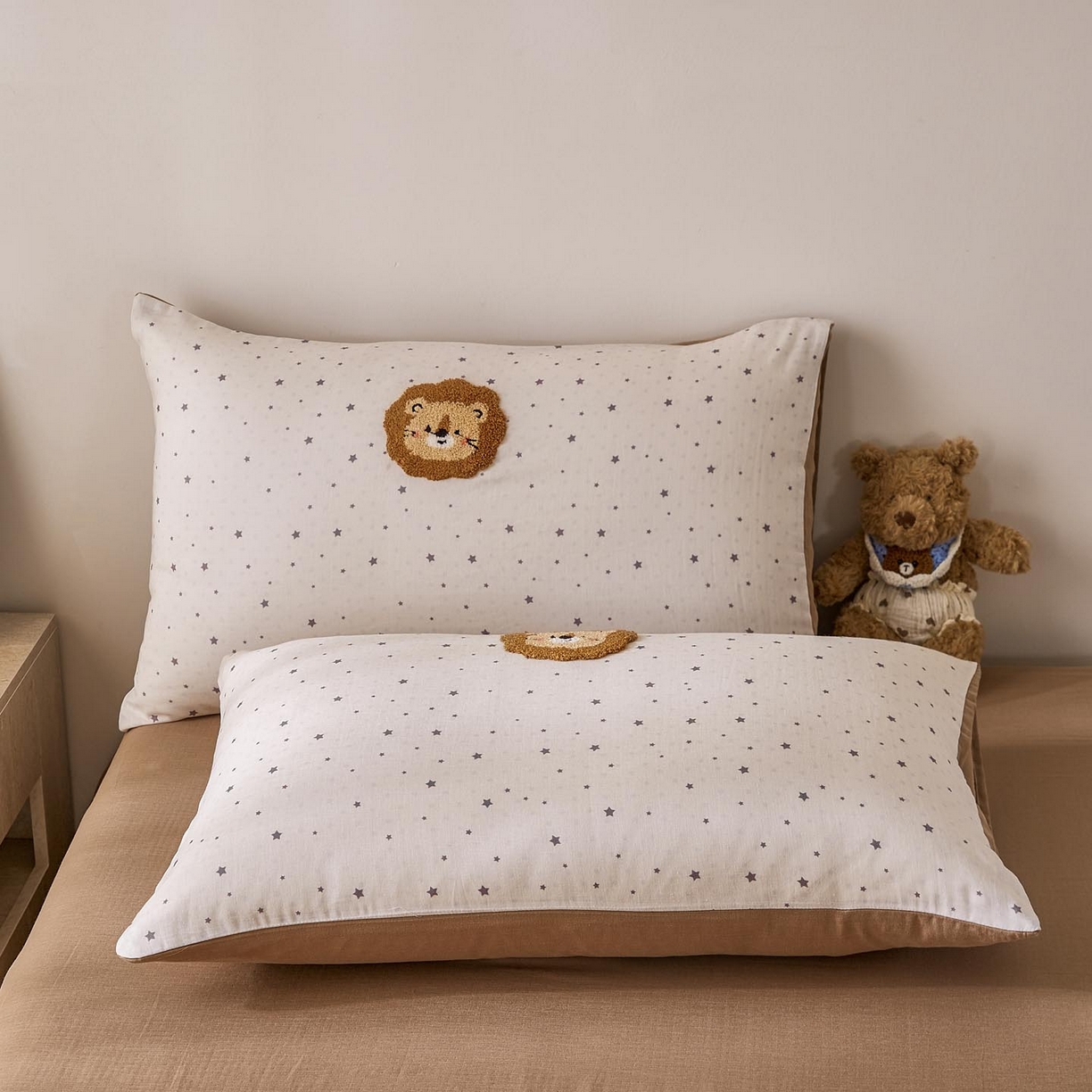 91家纺网 家纺一手货源 找家纺 麦田家纺 2026新款A类全棉双层纱毛巾绣四件套 王者归来