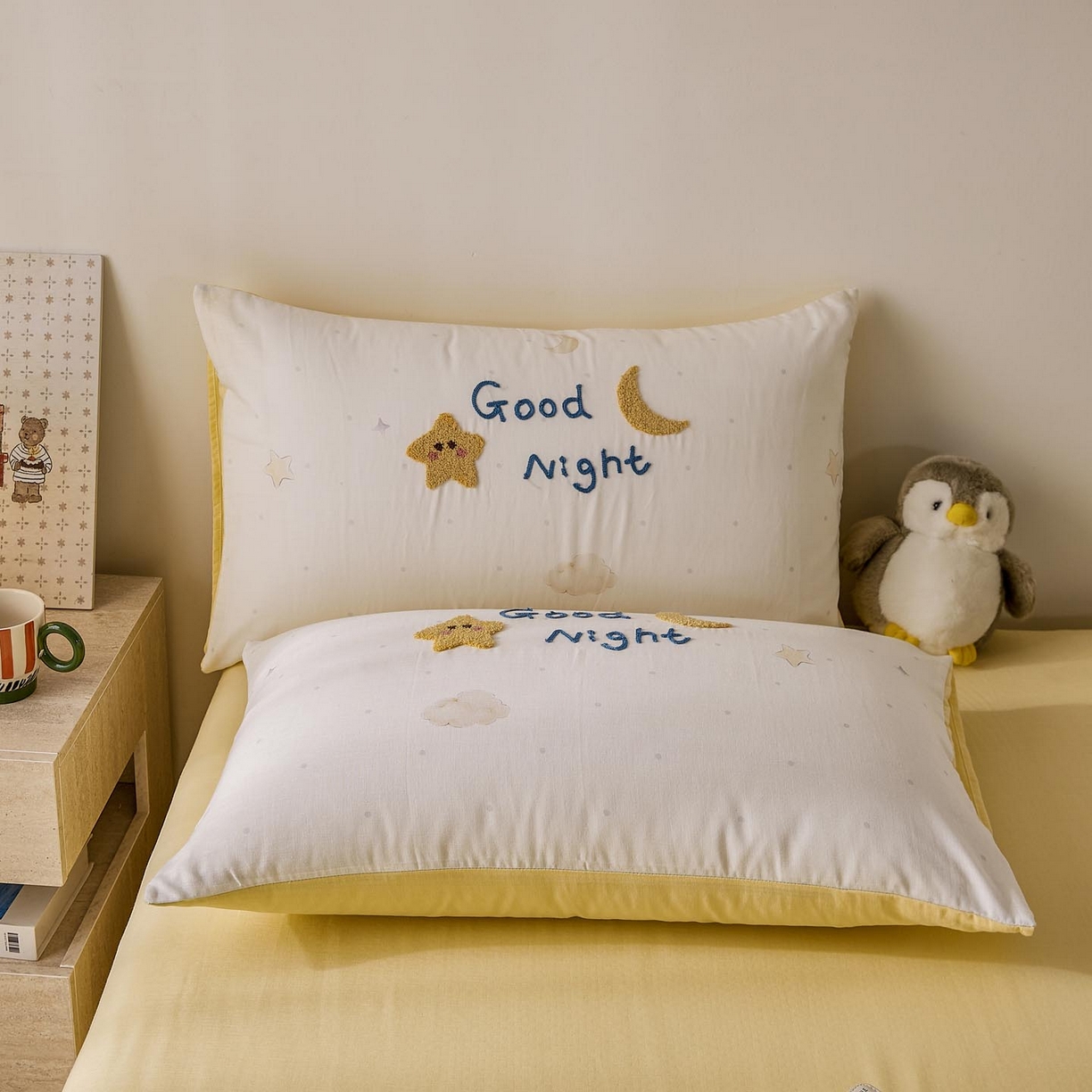 91家纺网 家纺一手货源 找家纺 （总）麦田家纺 2026新款A类全棉双层纱毛巾绣四件套