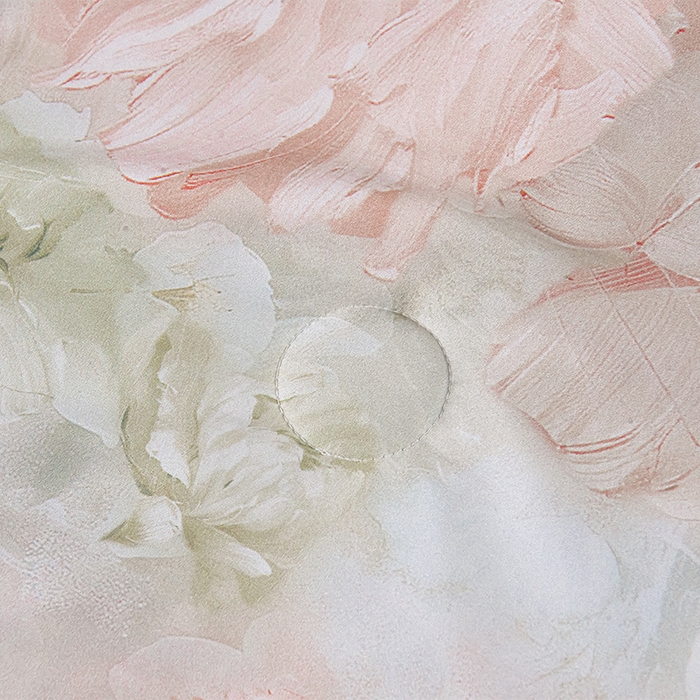 91家纺网 家纺一手货源 找家纺 赛丽雅 2026新款拼角轻奢冰丝凉感夏被四件套 悸动