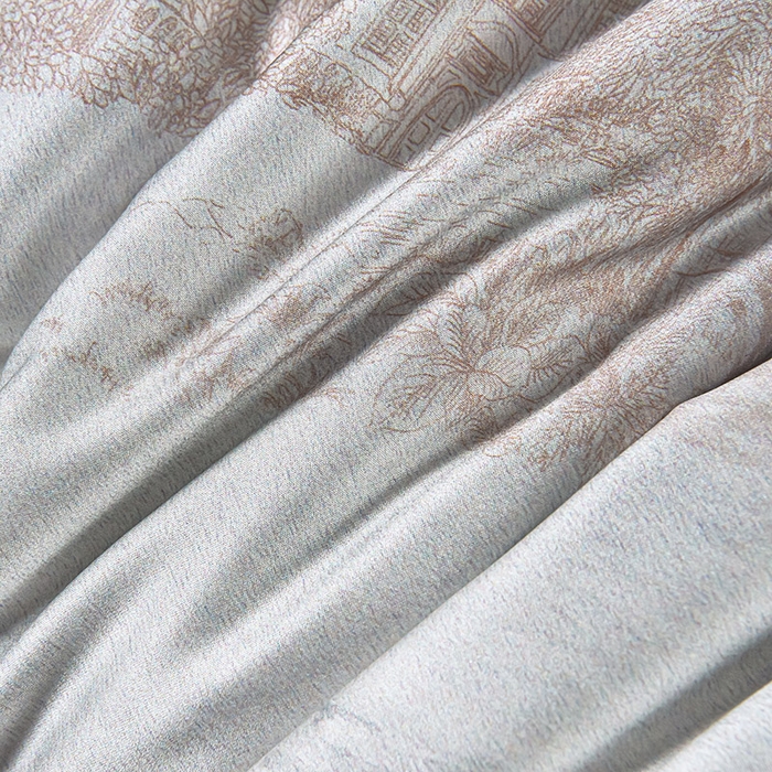 91家纺网 家纺一手货源 找家纺 赛丽雅 2026新款拼角轻奢冰丝凉感夏被四件套 曼迪