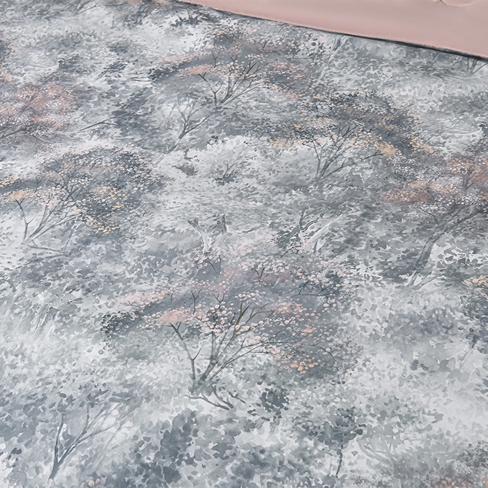 91家纺网 家纺一手货源 找家纺 赛丽雅 2026新款拼角轻奢冰丝凉感夏被四件套 倾城