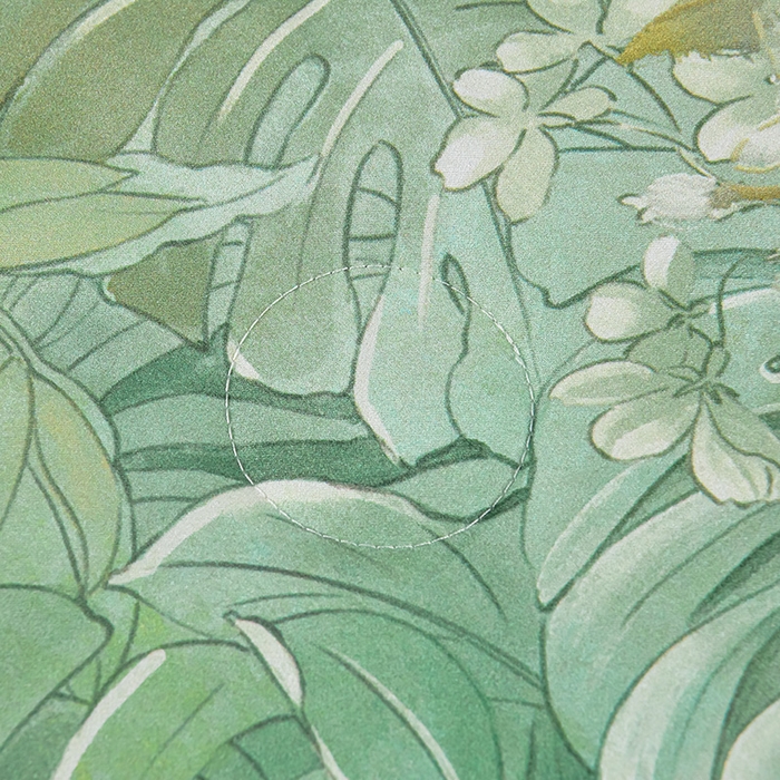 91家纺网 家纺一手货源 找家纺 赛丽雅 2026新款拼角轻奢冰丝凉感夏被四件套 热带雨林