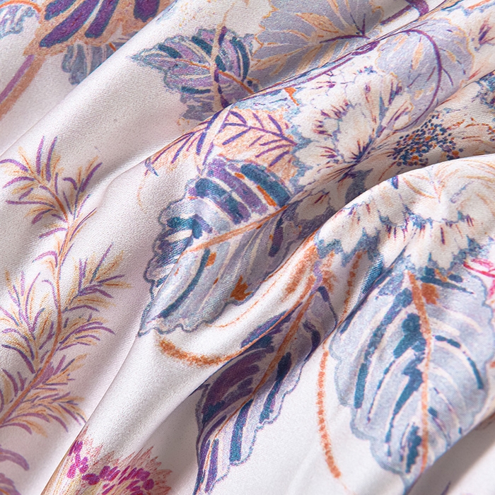 91家纺网 家纺一手货源 找家纺 赛丽雅 2026新款拼角轻奢冰丝凉感夏被四件套 赛雅-粉