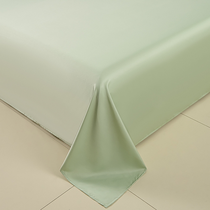 91家纺网 家纺一手货源 找家纺 赛丽雅 2026新款拼角轻奢冰丝凉感夏被四件套 赛雅-绿