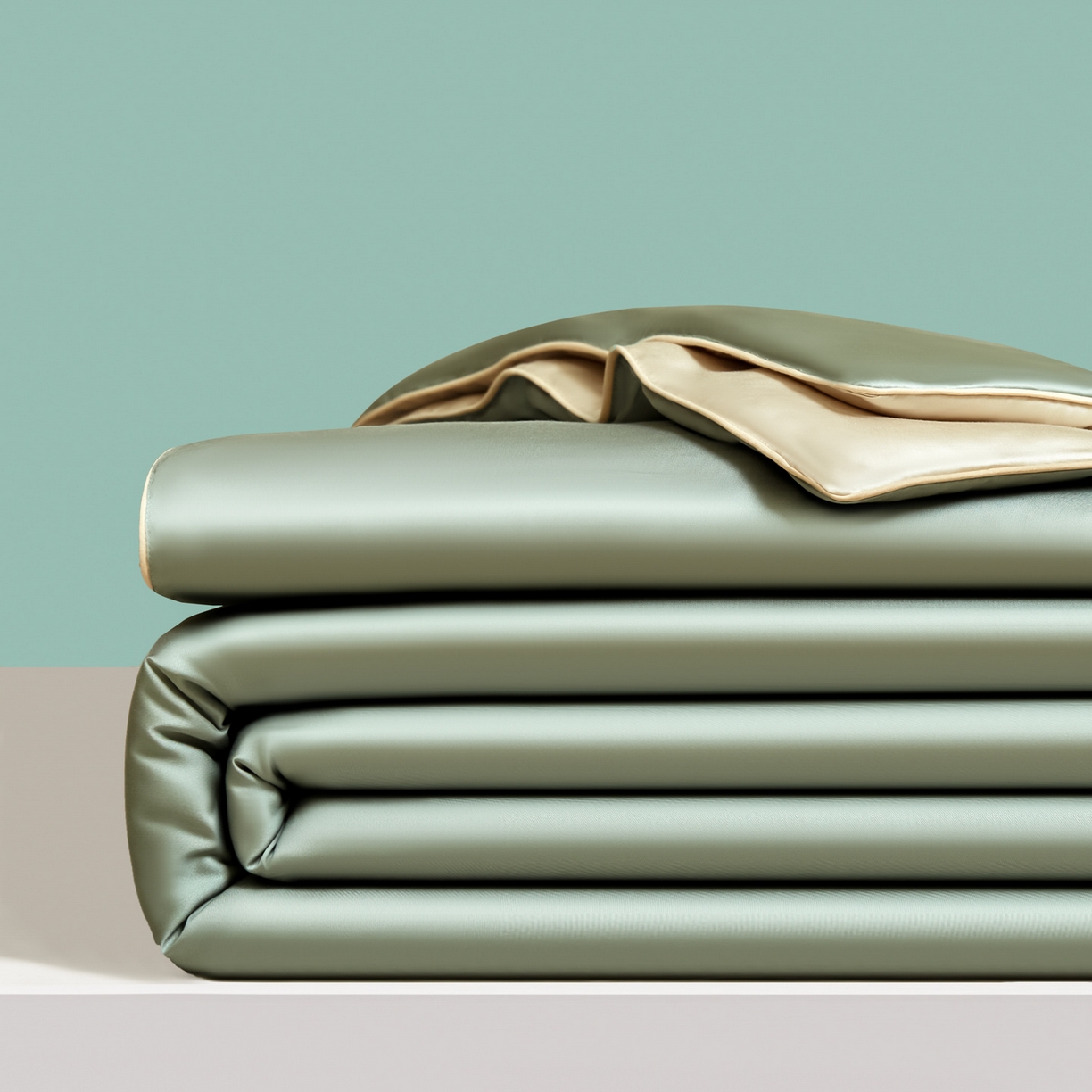 91家纺网 家纺一手货源 找家纺 （总）绒城 2026春夏新款双拼色莱赛尔天丝夏被夏凉被空调被-天纯系列